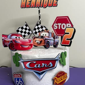 Cars Cake Topper - Lightning Mcqueen Cake Topper