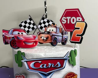 Cars Cake Topper - Lightning Mcqueen Cake Topper