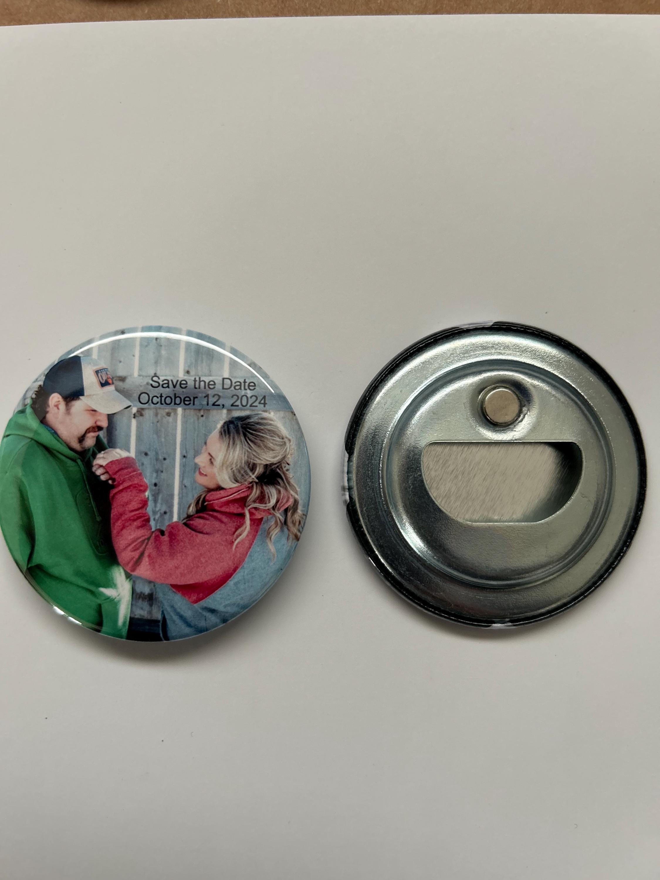 6 Magnetycznych otwieraczy do butelek ze spersonalizowanymi zdjęciami: Upominki ślubne, Prezenty dla niego i dla niej, Prezenty świąteczne, Ponadczasowa pamiątka, Reklama biznesowa