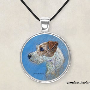 Jack Russel Terrier in Silver Round Pendant, Earrings, or Buy as a Set - Dog Jewelry, Jack Russel Dog Lover Gift, Dog Mom, Gift for Her