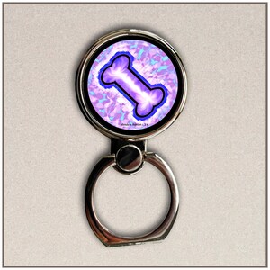Phone Ring Stand, Finger Holder with Dog Bone Design