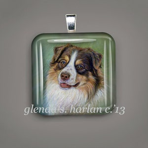 Australian Shepherd Black Tri Fine Art 8x10 Print Free Shipping ***