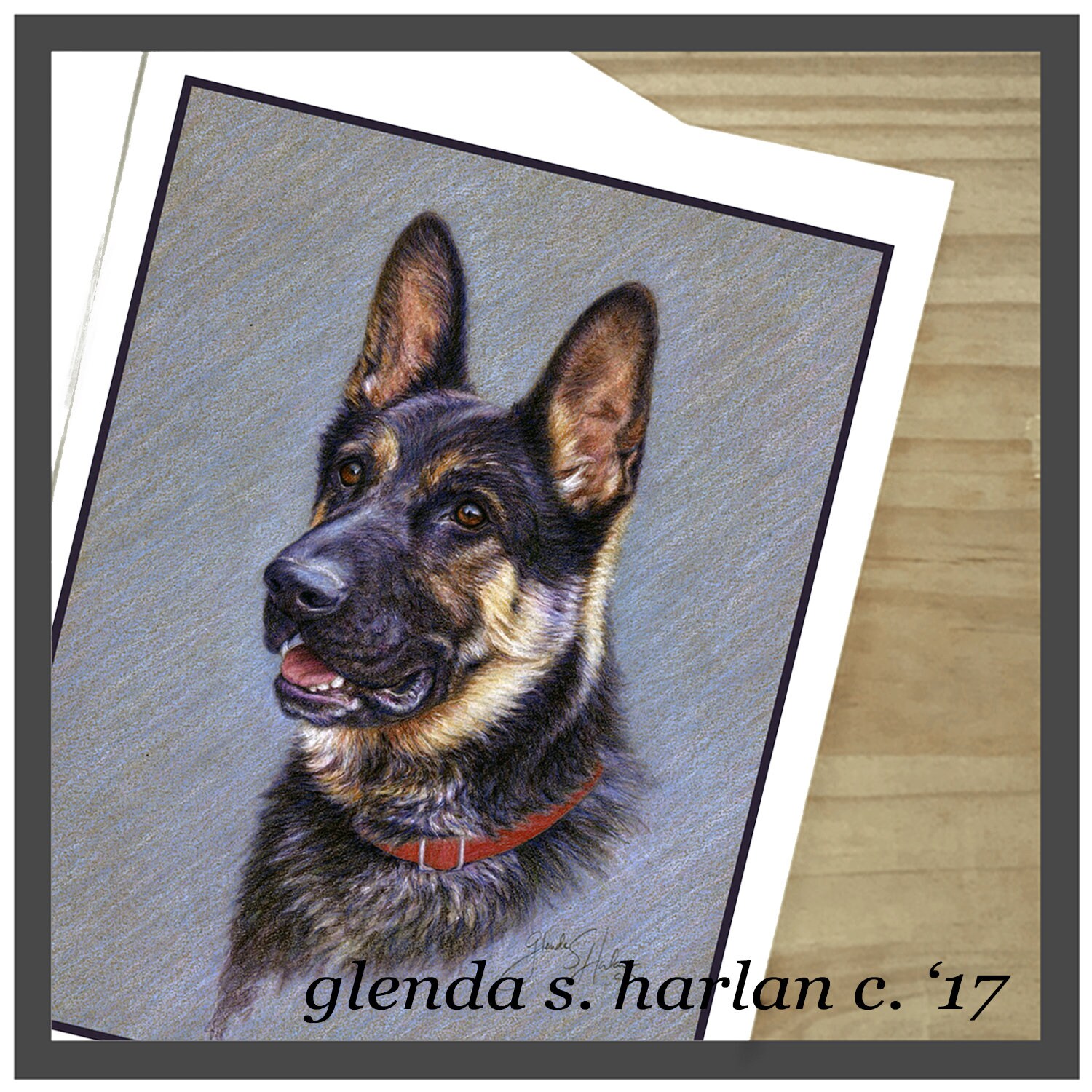 Dackel Geschenk Ansichtskarte \, image size:1500x1500