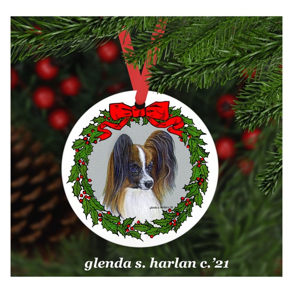 Papillon christmas ornaments Clearance
