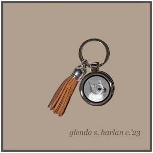 Smooth Coat Chihuahua Key Ring Fine Art Drawing Key Chain Dog Lover Gift Dog Mom Gift Dog.