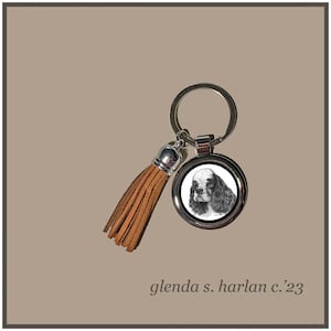 Cocker Spaniel Party Dog Key Ring Fine Art Drawing Key Chain Dog Lover Gift Dog Mom Gift Dog.