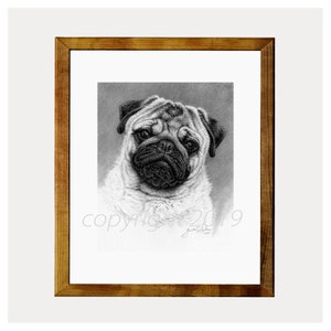 Pug Fine Art 8x10 Print