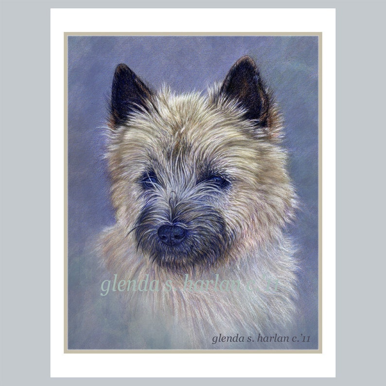Free Shipping *** Cairn Terrier Note Cards Set of FOUR