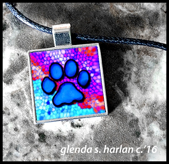Paw Necklace - Multicolored Paw Necklace - Multicolored