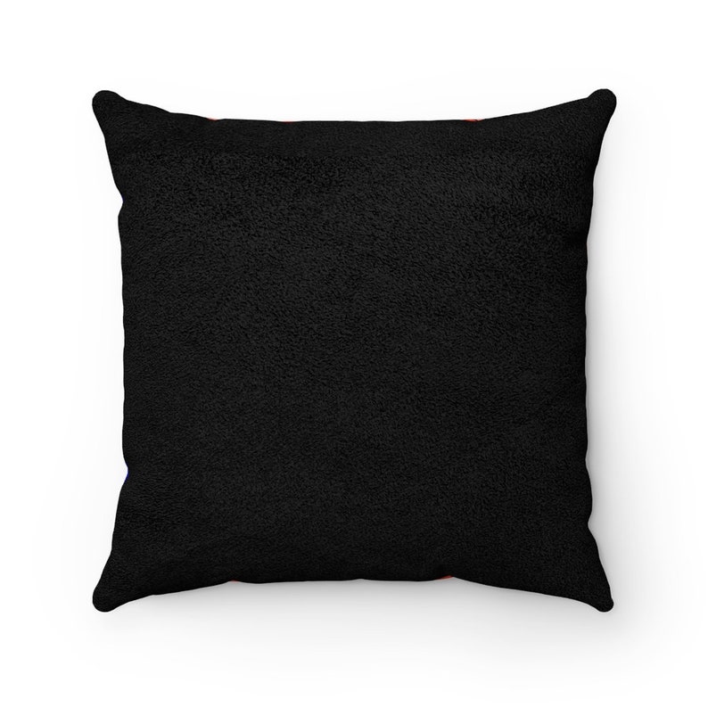 Multicolored Paw Design Faux Suede Square Pillow Bright