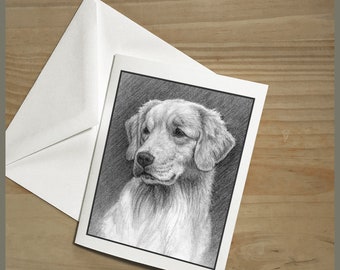 Golden Retriever Dog Note Cards Fine Art Goldie Lover Dog Mom