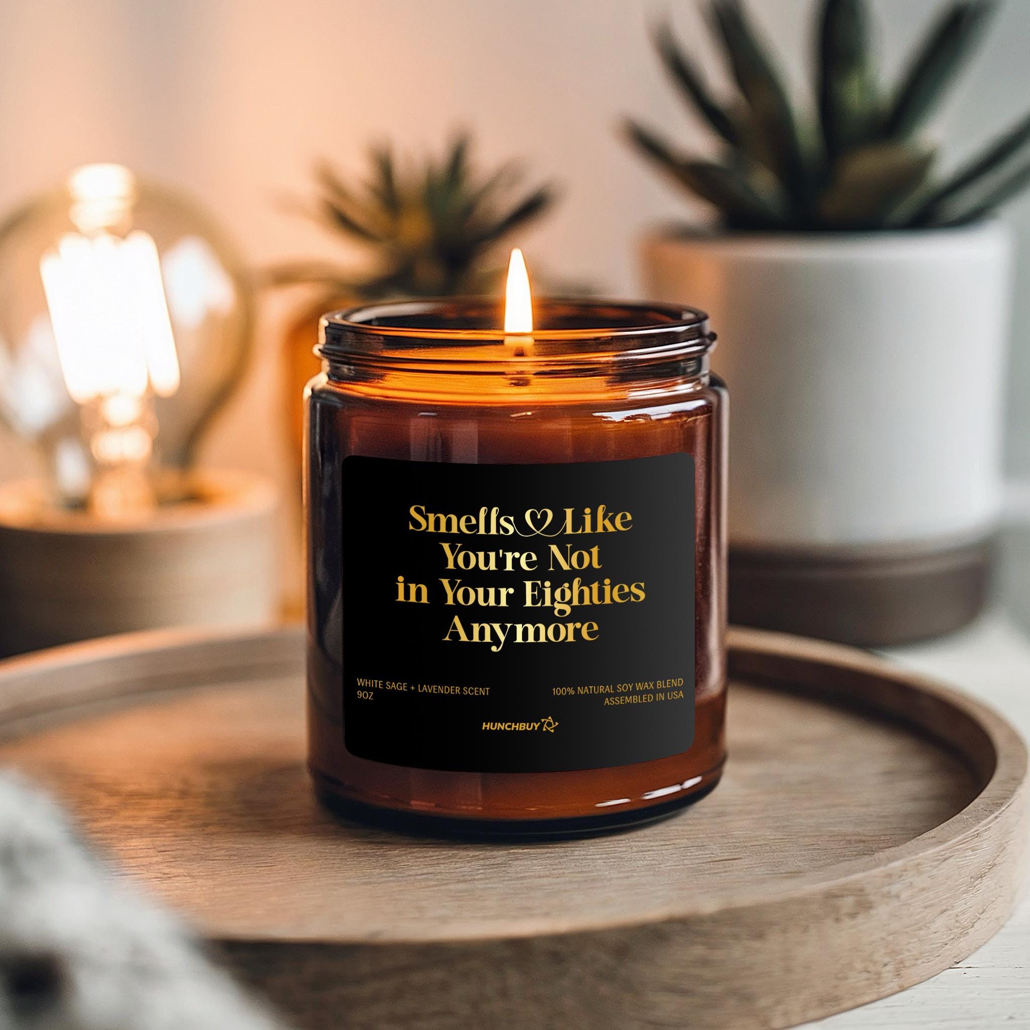 90th Birthday Candle for Women| Funny Gag Gift for Grandma, Nana | 90th candle Gift for her | Smells Like You’re Not in Your 80s Anymore
