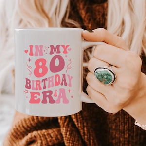 Personalized 80th Birthday Gift, 80th birthday Mug, In My Birthday Era Mug, 80 Years Old 1945 Mug for Great Grandma, Grandmother