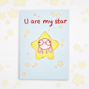 Cute Romantic Card | U are My Star | Chip and Mellow | Gift for Husband, Wife, Boyfriend, Girlfriend, Partner, Her, Him