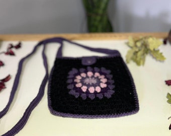 Crochet Cotton Shoulder Bag – Handmade Eco-Friendly Purse, Customizable