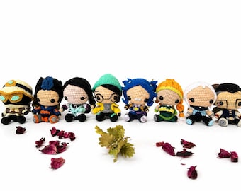 Crochet Valorant Agent Dolls | Neon, Yoru, Phoenix, Skye, Killjoy, Jett, Sage, Chamber, Raze, Astra, Cypher, Reyna & More!