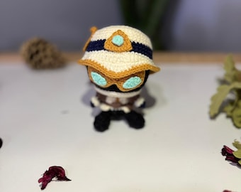 Bambola agente Cypher Valorant all'uncinetto / Regalo e oggetto da collezione per giocatori / Personaggio Cypher / Decorazione Valorant / Merchandising per fan di Spia tattica
