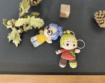 It Takes Two Crochet Keychain Set – Handmade Couples Gift