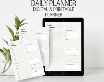 Digital Planner, Daily Planner, Weekly Planner, Goodnotes Planner, Tablet Planner, iPad Planner, Notability Planner, Digital Journal I PDF & PNG