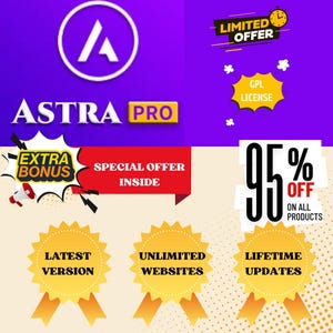 Astra Pro 4.11.2 WordPress Theme 2025 – GPL-Lizenz, lebenslange Updates + unbegrenzter Download-Bonus