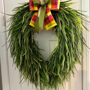 saw grass grapevine wreath