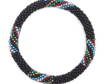 Nepalese Glass Bead Bracelet [Handmade in Nepal] - Lucky Charm, Gift, Gift Bracelet , Nepal Bracelet, Boho Bracelet , Beaded Bracelet- [HY1]