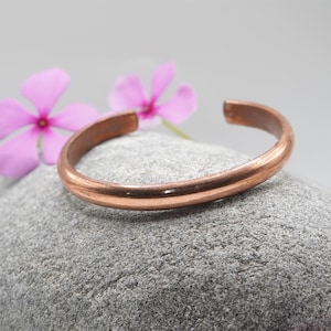 Pure Copper Bracelet - Healing Copper Bracelet - Copper Cuff Bangle - Handmade in Nepal - Ideal for Gift, Handmade Pure Copper Bracelet