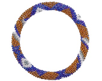 Nepalese glaskralenarmband [handgemaakt in Nepal] - Geluksbedel, cadeau, cadeau-armband, Nepal-armband, boho-armband, kralenarmband [HY31]