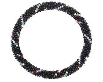 Nepalese glaskralenarmband [handgemaakt in Nepal] - geluksbrenger, cadeau, cadeau-armband, armband Nepal, boho-armband, kralenarmband- [HY5]