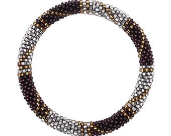 Nepalese glaskralenarmband [handgemaakt in Nepal] - Geluksbedel, cadeau, cadeau-armband, Nepal-armband, boho-armband, kralenarmband [HY17]