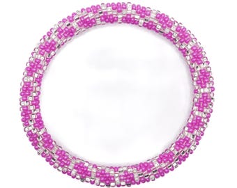 Nepalese glaskralenarmband [handgemaakt in Nepal] - Geluksbedel, cadeau, cadeau-armband, Nepal-armband, boho-armband, kralenarmband- [HY7]