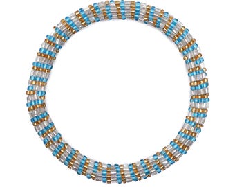 Nepalese glaskralenarmband [handgemaakt in Nepal] - Geluksbedel, cadeau, cadeau-armband, Nepal-armband, boho-armband, kralenarmband [HY30]