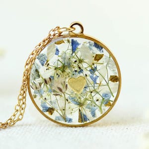 Brautstrauß Halskette, Blumenerhaltungsharz Hochzeit Halskette, personalisiertes Geschenk für Braut zu sein, Hochzeit Blumenerhaltungsharz Schmuck