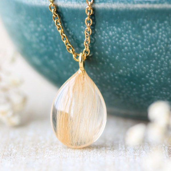 Pet Hair Keepsake Necklace – Dog or Cat Fur Memorial Jewelry