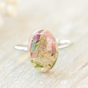 Wedding Flower Keepsake Ring, Bridal Bouquet Preservation Ring, Pressed wedding flower jewelry, Personalized Flower Preservation, Bride gift