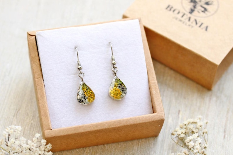 Forest Lichen Earrings: Botanical Moss Jewelry Inspired for Nature Lovers image 7
