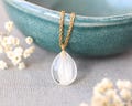 Pet Hair Memorial Necklace – Tiny Teardrop Fur Keepsake Jewelry,  Gift for Pet Loss product logo
