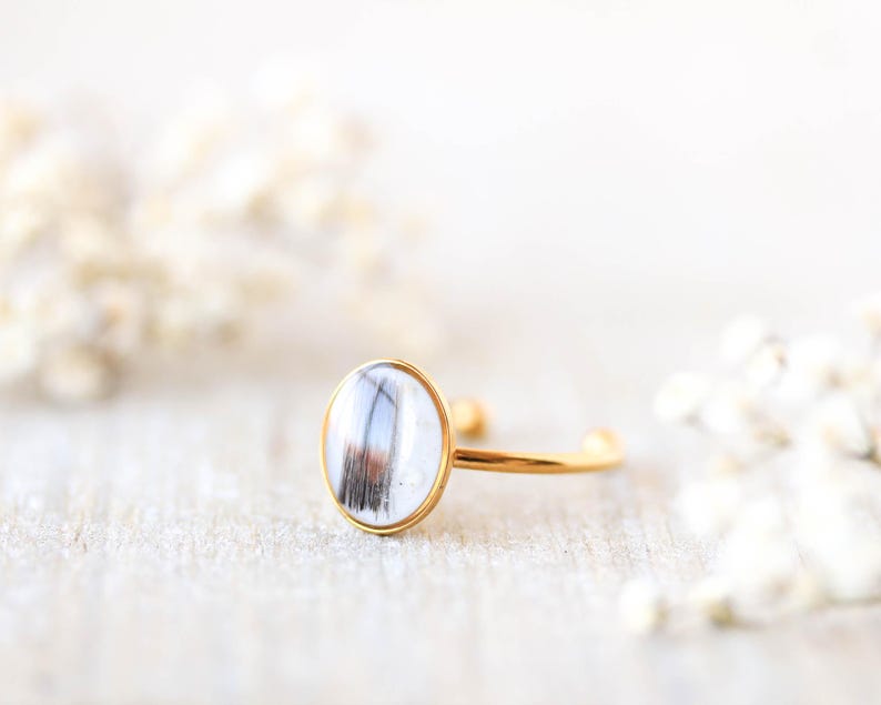 Hair and Ashes Keepsake Ring, Pet Memorial Jewelry, Pet Cremation Ring ...