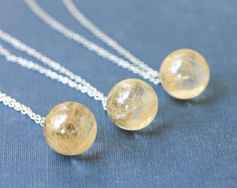 Pet Fur Keepsake Necklace, Real Hair Memorial Pendant, Pet Loss Jewelry