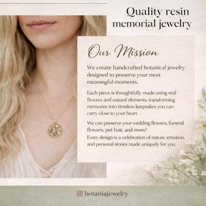 Custom Wedding Bouquet Keychain, Dried flower petals jewelry, Bridal Keepsake Gift image 15