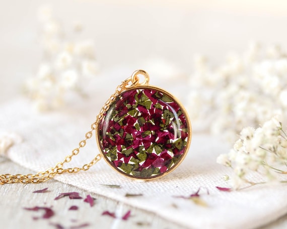 Memorial Necklace Jewelry Made Out Of Funeral Flowers Funeral