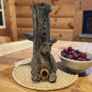 Bear Tree Trunk Vase - Etsy