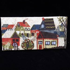 Opera d'arte - Immagine per case - Arte astratta in carta giapponese - Arte in carta 12" x 6".