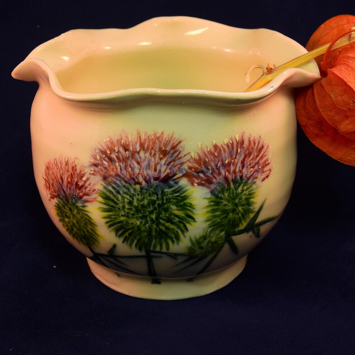 Flower Vase Sugar Bowl Jam Pot Condiment Bowl Etsy