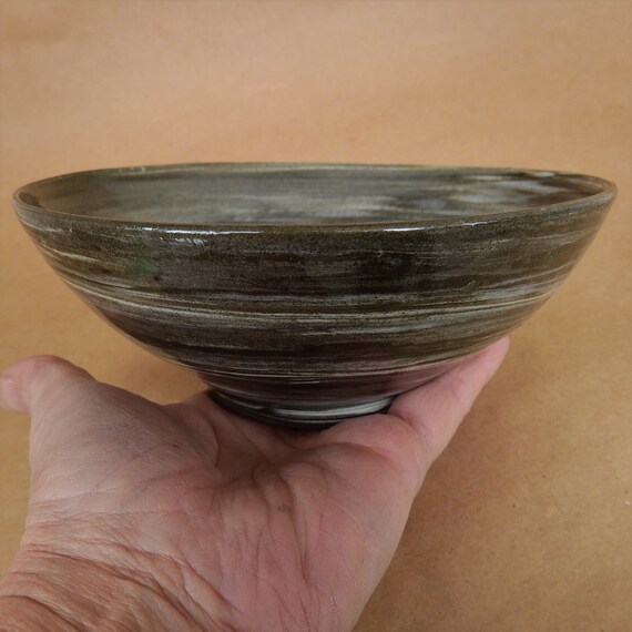 Gather Together Black and White 5 x 3 Ceramic Stoneware Bowl With Spoon