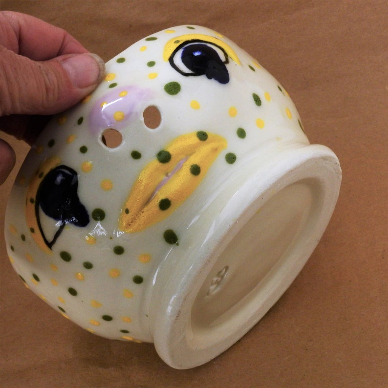 Yarn Bowl Pottery Snot Nose Yarn Bowl Speckled Cute Funny Etsy