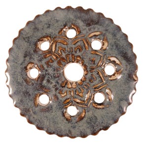 Handmade Ceramic Flower Frog: Floral Arrangement Tool, Mason Jar Insert