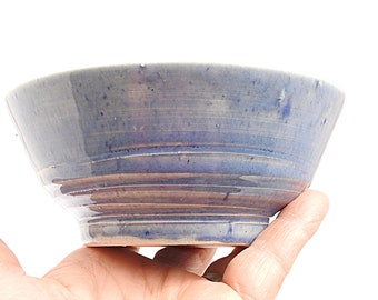 Dessert Bowl - Blue Ceramic Bowl - One Cup Bowl - Wheel Turned Bowl