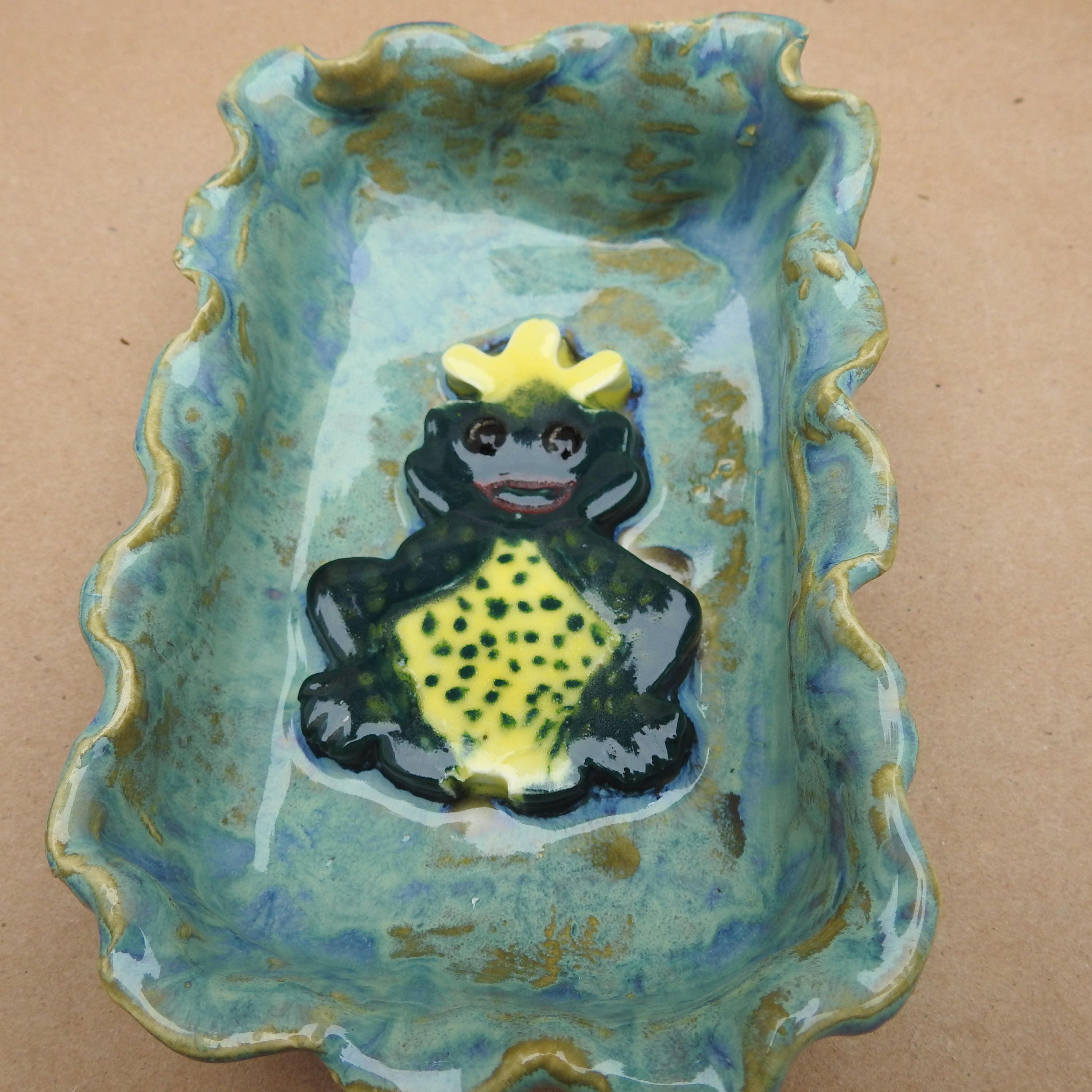 Frog Soap Dish Butter Dish Snack Dish Candy Dish Ring Etsy