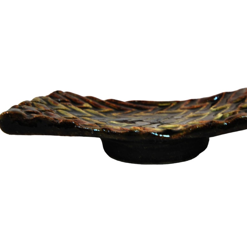 Soap Dish Stoneware Tray Ceramic Jewellery Plate image 5